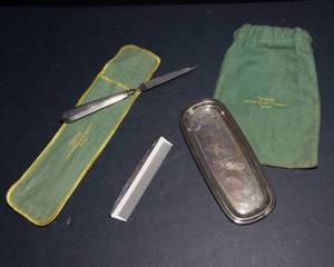 lot 645 image: Sterling Silver Vanity Set  Shreve Crump & Low