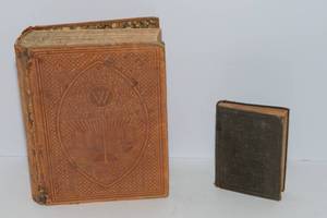 lot 647 image: Antique Websters Dictionaries  1899 and 1877 Editions