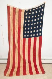 lot 689 image: Vintage 48-Star American Flag