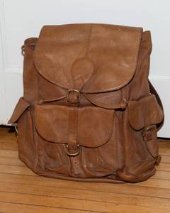 lot 692 image: Noble Genuine Leather Backpack