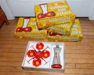 lot 710 image: Set of Five Hummingbird Feeders