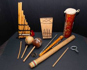 lot 737 image: A Collection of Unique Instruments from Different Cultures and Regions