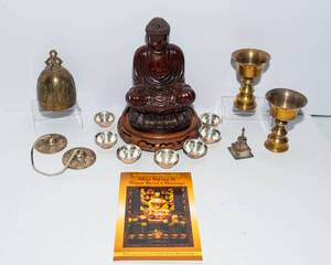 lot 738 image: Collection of Ceremonial Tibetan Buddhist Objects #1