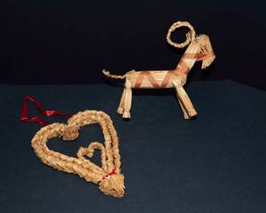 lot 752 image: Two Straw-Woven Scandinavian Pieces