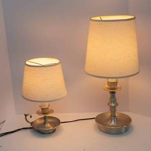 lot 764 image: Two Silver-Toned Table Lamps