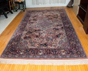 Karastan Persian Wool R Hunting Rug Pattern #723 (5.9 feet x 9 feet)