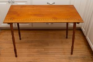 lot 778 image: Antique Folding Sewing Table or Tailors Table (36 x 18 x 25)