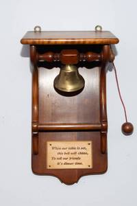 lot 834 image: Original L. & J.G. Stickley Inc. Dinner Bell  Dated November 1, 1955