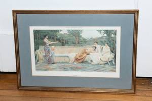 lot 842 image: Framed and Matted Print Sappho by Amanda Brewster Sewell (18.5 x 12.5)