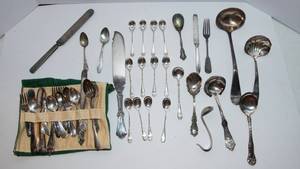 lot 855 image: A Variety of Vintage Silver Plated Silverware