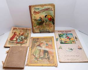 lot 866 image: Set of Five AntiqueVintage Childrens Books