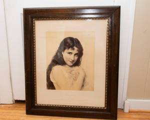 lot 852 image: VintageAntique Tito Conti Bianca Framed Artwork (26 x 30)