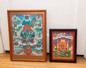 lot 872 image: Two Tibetan Buddhism Pieces of Art