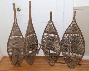 lot 890 image: Two Sets of Vintage Snow Shoes - likely Canadian