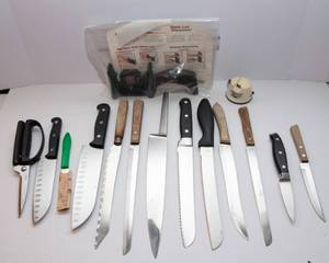 lot 476 image: Variety of Knives and Knife Sharpener