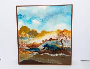 lot 719 image: Handpainted Nature Scene Artwork