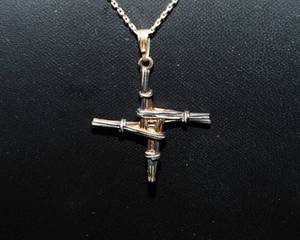 lot 813 image: Sterling Silver stamped 925 St. Brigids Cross Necklace