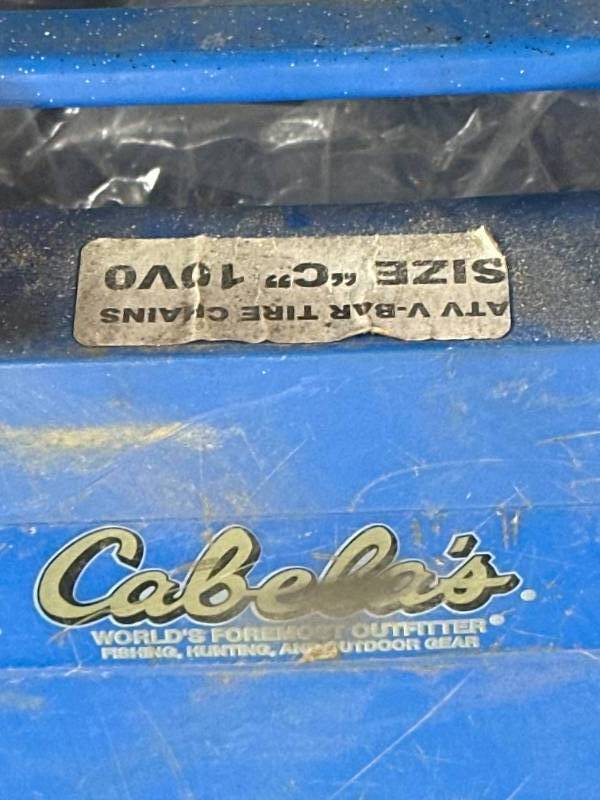 lot 46 image: ATV V-Bar Tire Chains Size C 10v0 New Cabelas