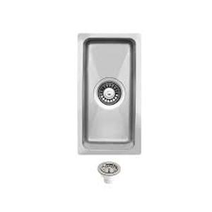 lot 9 image: 18 Gauge Stainless Steel 8 in. Undermount Bar Sink by UKINOX  Customer Returns See Pictures