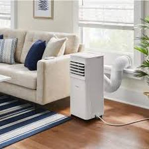 lot 63 image: Vissani 5,300 BTU 115-Volt 3-in-1 Portable Air Conditioner Cools 150 Sq. Ft. in White missing pcs  Customer Returns See Pictures