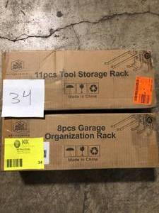 lot 34 image: Lot of Assorted Organization Rack Various Models and Conditions   Customer Returns See Pictures