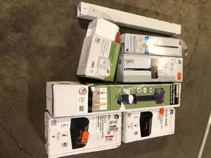 lot 37 image: Lot of Assorted Mailboxes and Posts Various Models and Conditions Customer Returns See Pictures