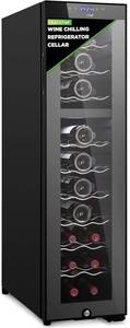 lot 10 image: NutriChef Dual-Zone Wine CoolerChiller