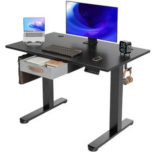 lot 27 image: Seang Standing Desk with Drawer
