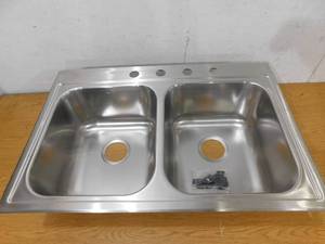 lot 33 image: Elkay Parkway 33 in. Drop-in Single Bowl 20-Gauge Stainless Steel Kitchen Sink