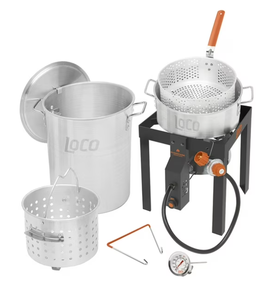 lot 37 image: LOCO 30 qt. Sure Spark Turkey Fryer