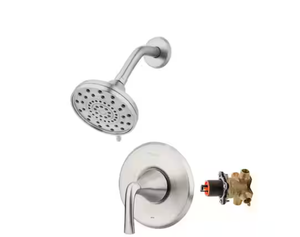 lot 94 image: Ladera Single Handle 3-Spray Tub and Shower Faucet 1.8 GPM in Polished Chrome (Valve Included)