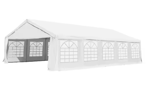 lot 101 image: Outsunny Large 39 ft. x 23 ft. White Outdoor Canopy Tent