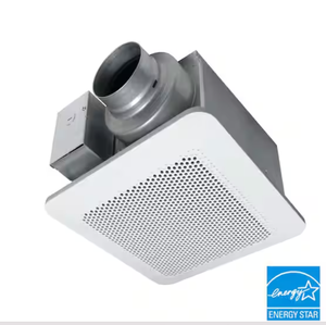 lot 104 image: Panasonic Whisper Choice Auto DC Pick-A-Flow 80110 CFM Ceiling Bathroom Exhaust Fan with Humidity Sense and Flex-Z Fast Bracket