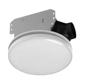 lot 117 image: Commercial Electric 80 110 CFM Ceiling Mount Room Side Installation Round Bathroo