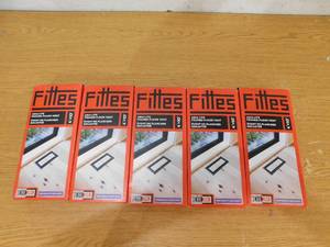 lot 88 image: (5) FITTES Framed Floor Vent (Lite) 4 in. x 10 in. Black