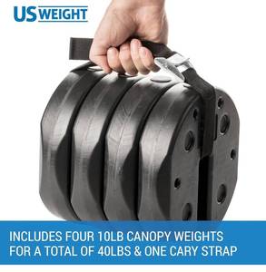 lot 74 image: Brand New Uline Canopy Weights - 40 lbs Total (Four 10 lb Weights)
