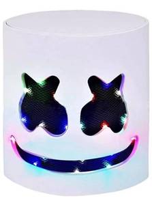 lot 97 image: Brand New Marshmallow DJ LED Light-Up Halloween DJ Party Mask