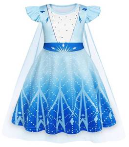 lot 124 image: Brand New WonderBabe Princess Dress with Cape for Girls Size 3-4T