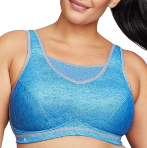 lot 140 image: Brand New Glamorise Womens Camisole Sports Bra Size 36H in Light Wash Denim
