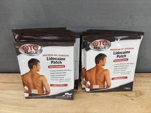 lot 157 image: 22 Brand New OTC Rescue Lidocaine Patch for Pain Relief
