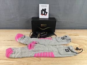 lot 184 image: Wasoto Womens Heated Socks with USB Charger - Size Small
