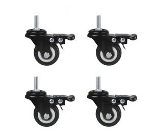 lot 187A image: 4 New Heavy Duty Swivel Casters
