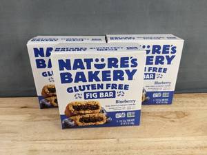 lot 95J image: 3 Brand New Natures Bakery Gluten Free Blueberry Fig Bars