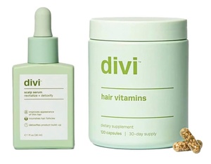 lot 18J image: Brand New Divi Scalp Serum and Hair Vitamins Set $110 Retail