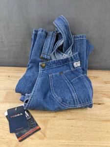 lot 355 image: Brand New Mens Hisea Blue Jean Bib Overalls, Size 38W30L