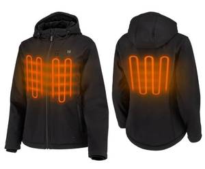lot 66J image: Brand New Radians Womens XL Heated Soft Shell Jacket - Black