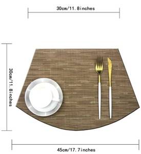 lot 377 image: 6 Brand New Wedge Shaped Non-Slip Placemats