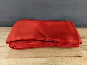 lot 378 image: 50 Brand New Red Satin Chair Sashes