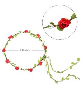 lot 381 image: 15 Brand New Flower Crown Wreath Headbands