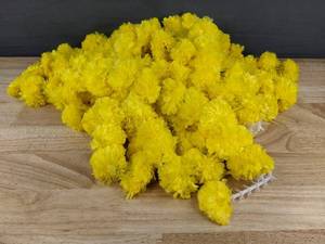 lot 818 image: Brand New 15 Pack Marigold Garland for Decorative Use